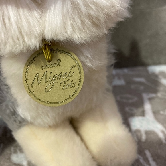 Aurora Medium Wolf Pup Miyoni Tots Adorable Stuffed Animal Gray 10" - Picture 8 of 8